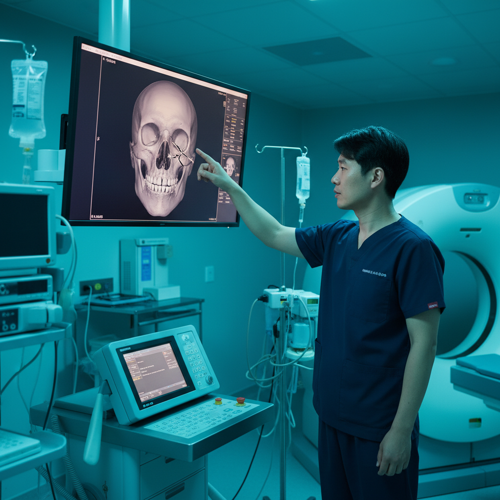 안면 골절 3D CT 진단